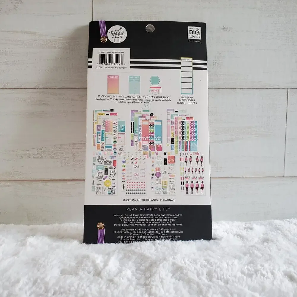 The Happy Planner Healthy Hero Accessory Book Read Description